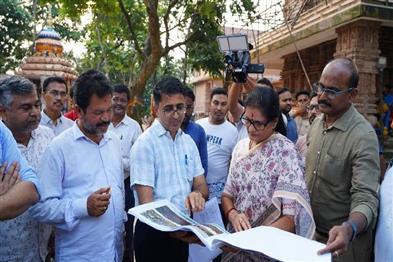 Khabar East:Ahead-Of-Navratri-Deputy-CM-Pravati-Parida-Takes-Stock-Of-Shikhar-Chandi-Development-Works