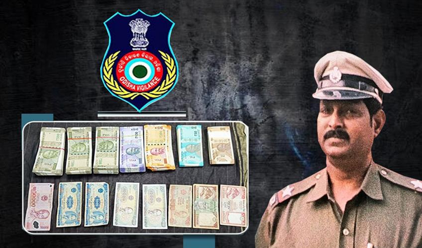 Khabar East:Arrested-Badagaon-ASI-Found-With-Rs-331-Lakh-Foreign-Currency-Notes