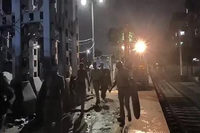 Khabar East:Bulldozer-action-at-Park-Circus-station-illegal-shops-demolished