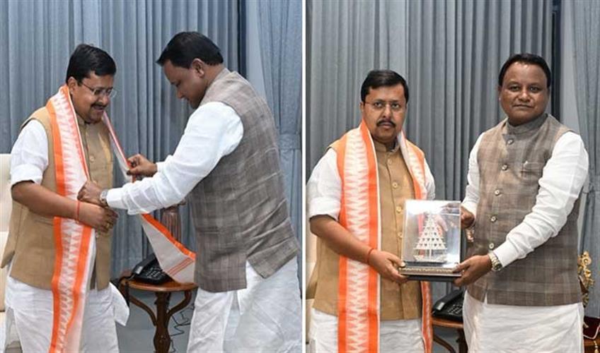 Khabar East:CM-Majhi-Meets-BJP-National-President-Nitin-Nabin-In-Delhi-Discusses-Odishas-Progress