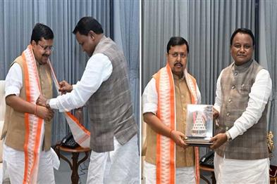 Khabar East:CM-Majhi-Meets-BJP-National-President-Nitin-Nabin-In-Delhi-Discusses-Odishas-Progress