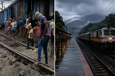 Khabar East:Farakka-rail-line-disrupted-several-trains-cancelled-today-as-well