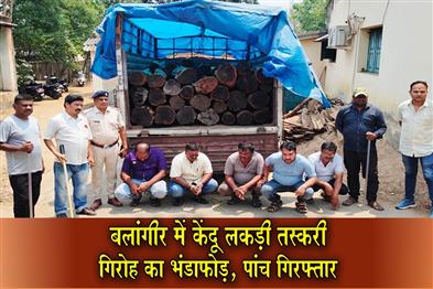 Khabar East:Forest-Officials-Bust-Kendu-Wood-Smuggling-Racket-In-Bolangir-5-Held