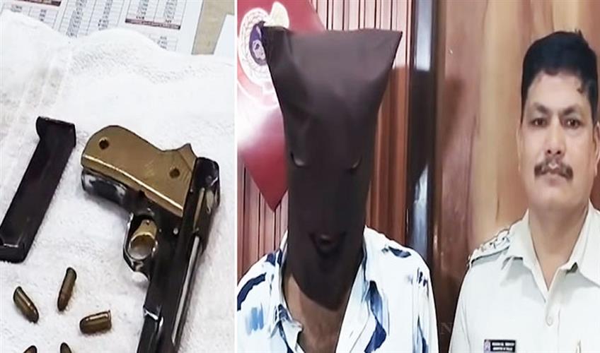 Khabar East:Man-Arrested-With-Two-Pistols-Ammunition-In-Jajpur