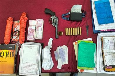 Khabar East:Maoist-Camp-Busted-In-Nuapada-Rs-4-Lakh-Cash-Revolver-Seized