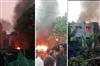 Khabar East:Massive-fire-at-rubber-warehouse-one-person-critically-injured
