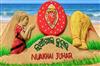 Khabar East:Padma-Shri-Sudarsan-Pattnaik-Greets-Nuakhai-With-Stunning-Sand-Art-On-Puri-Beach