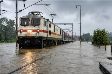 Khabar East:Patna-Gaya-rail-section-affected-by-swelling-of-Ganga-and-Punpun-rivers-10-MEMU-trains-cancelled
