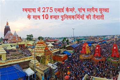Khabar East:Rath-Yatra-2025-275-AI-cameras-five-tier-security-10000-police-personnel-to-guard-Puri