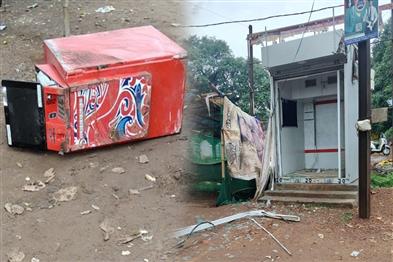 Khabar East:Thieves-uprooted-the-ATM-but-could-not-extract-the-cash