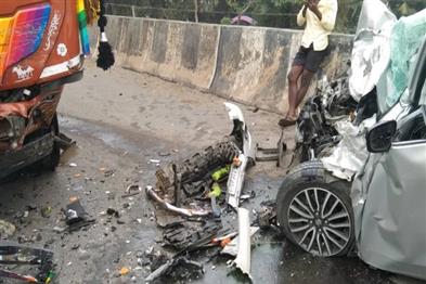 Khabar East:Two-Killed-As-Car-Collides-Head-On-With-Truck-In-Balasore