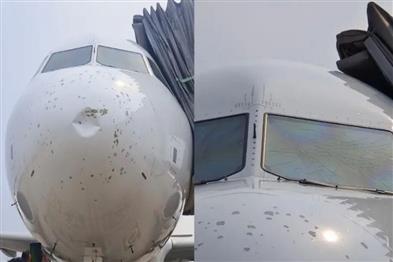 Khabar East:Vistara-flight-makes-emergency-landing-at-Bhubaneswar-airport-after-windshield-develops-crack-in-hailstorm