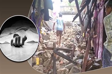 Khabar East:Wall-Collapse-In-Flood-Hit-Jaleswar-Village-Kills-Woman-And-Grandson