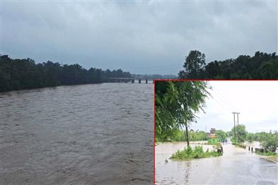 Khabar East:Water-level-of-Son-river-increased-high-alert-in-Palamu